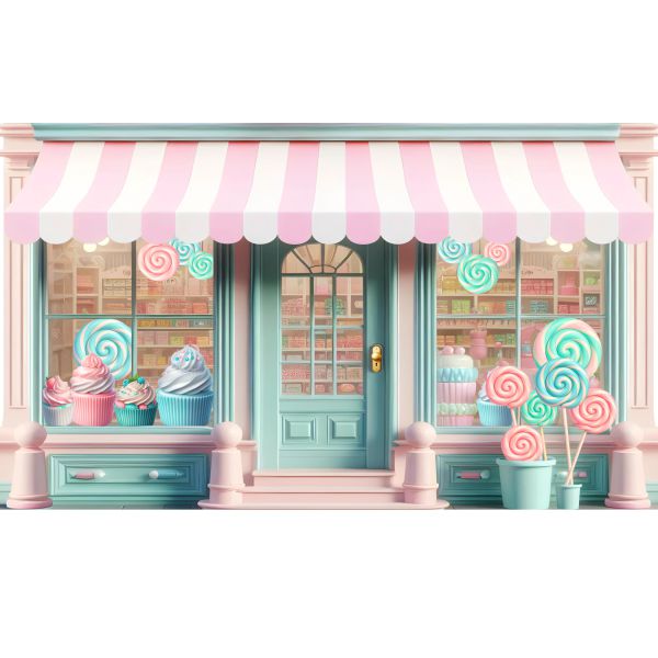 Painel 3x5m Confeitaria